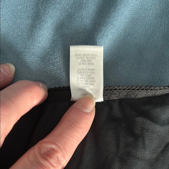 Delicates Black Satin Panties with Adjustable Side Ties - Picture 3 of 3